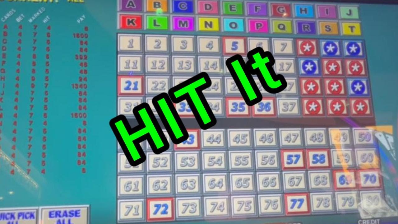 KENO - Mult Card - 20 Cards Max Bet $4. I'm caught up in a Love/Hate ...