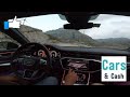 New 2021 Audi a6 Cruising on the Suisse Alps Amazing View