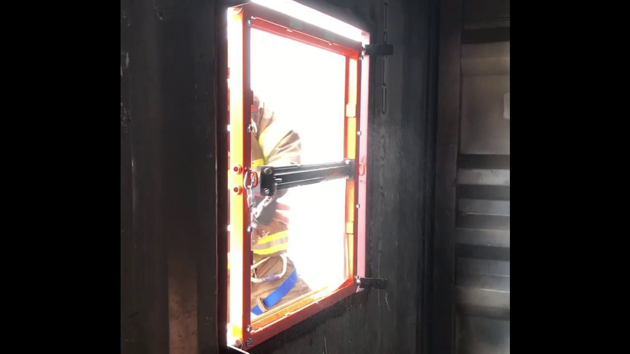 Clearing The Fire-Frame Window Simulator Window With A Halligan - YouTube