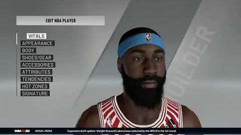 NBA 2K20  James Harden Face creation