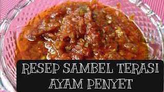 RESEP DAN CARA MEMBUAT SAMBEL AYAM PENYET. 