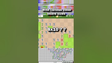 Minesweeper Iceberg - 8x8 and 9x9 beginner #shorts  #minesweeper #iceberg