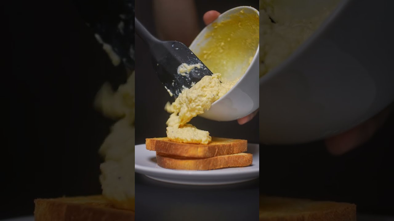 Using Milk Frother to Make Creamiest Scrambled Eggs Ever shorts YouTube