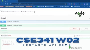 Anderson’s CSE341 W02 Contacts API Demo: Node.js, MongoDB, & Swagger Tutorial