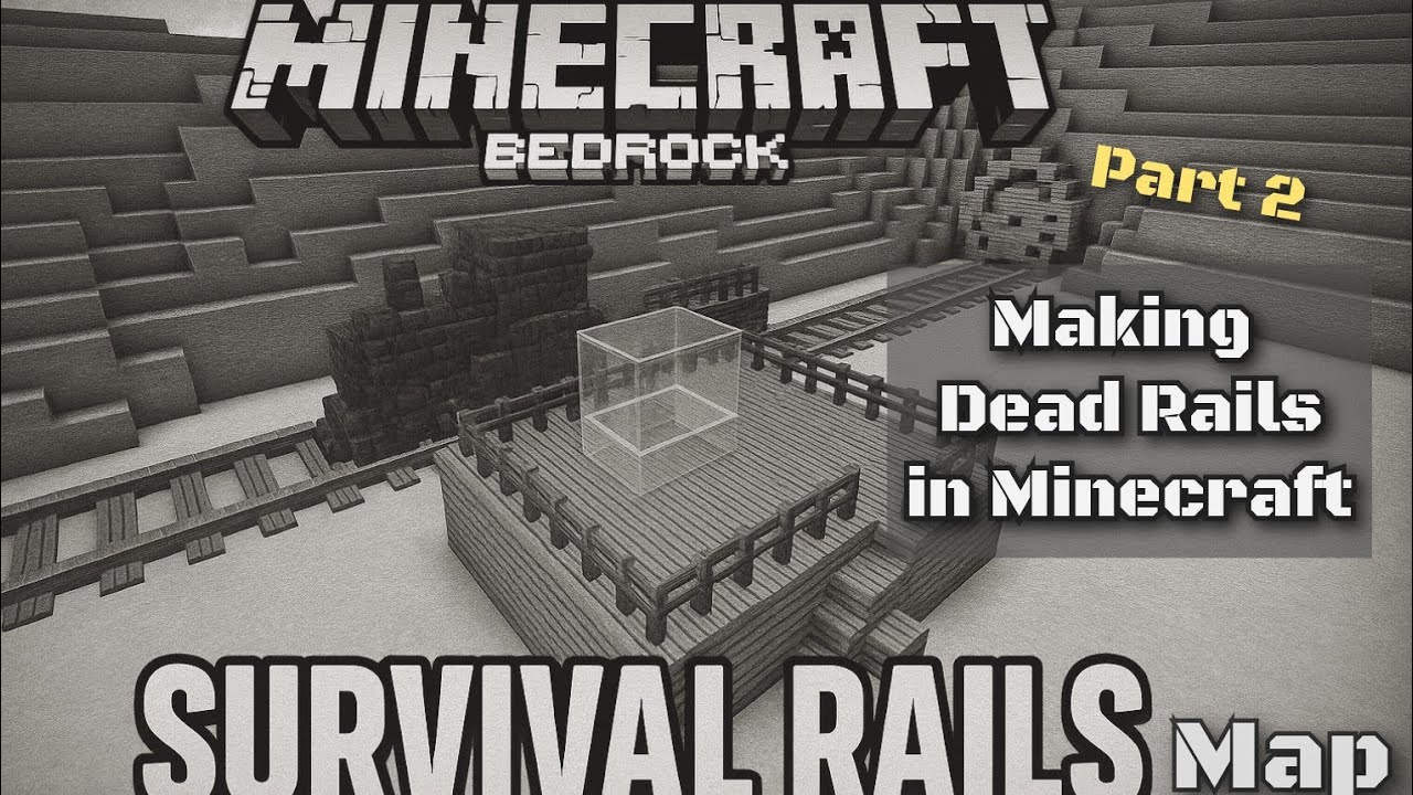 Making Dead Rails in Minecraft Bedrock | No Mods | Part 2 - YouTube