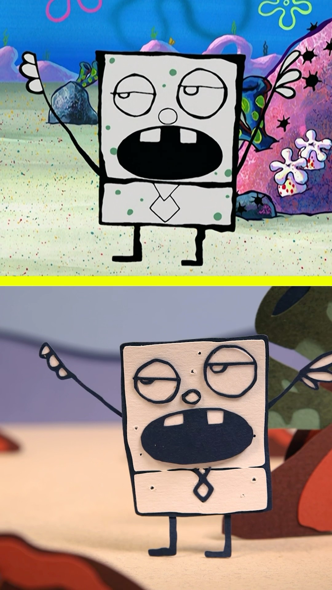 DoodleBob attacks SpongeBob... IRL ? | #shorts