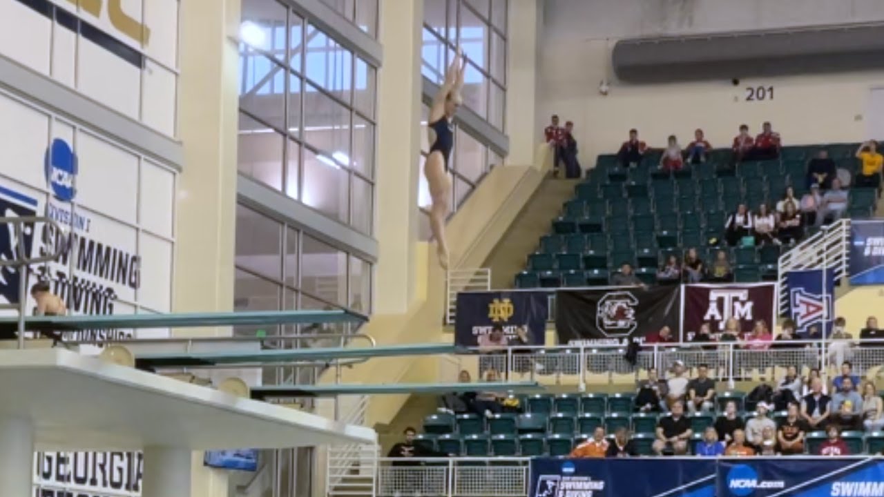 Delaney Schell's Olympic Precision: 107C Dive | Women's NCAA Championships 2022!