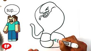 EASY way How to Draw Pokemon - Arbok