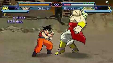Dragonball Z Shin Budokai 2 Super Saiyan Goku vs Broly