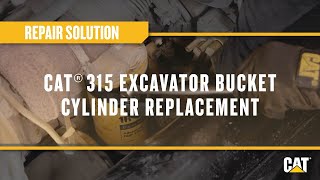 Excavator Bucket Cylinder Replacement: 315 | Cat® DIY Videos
