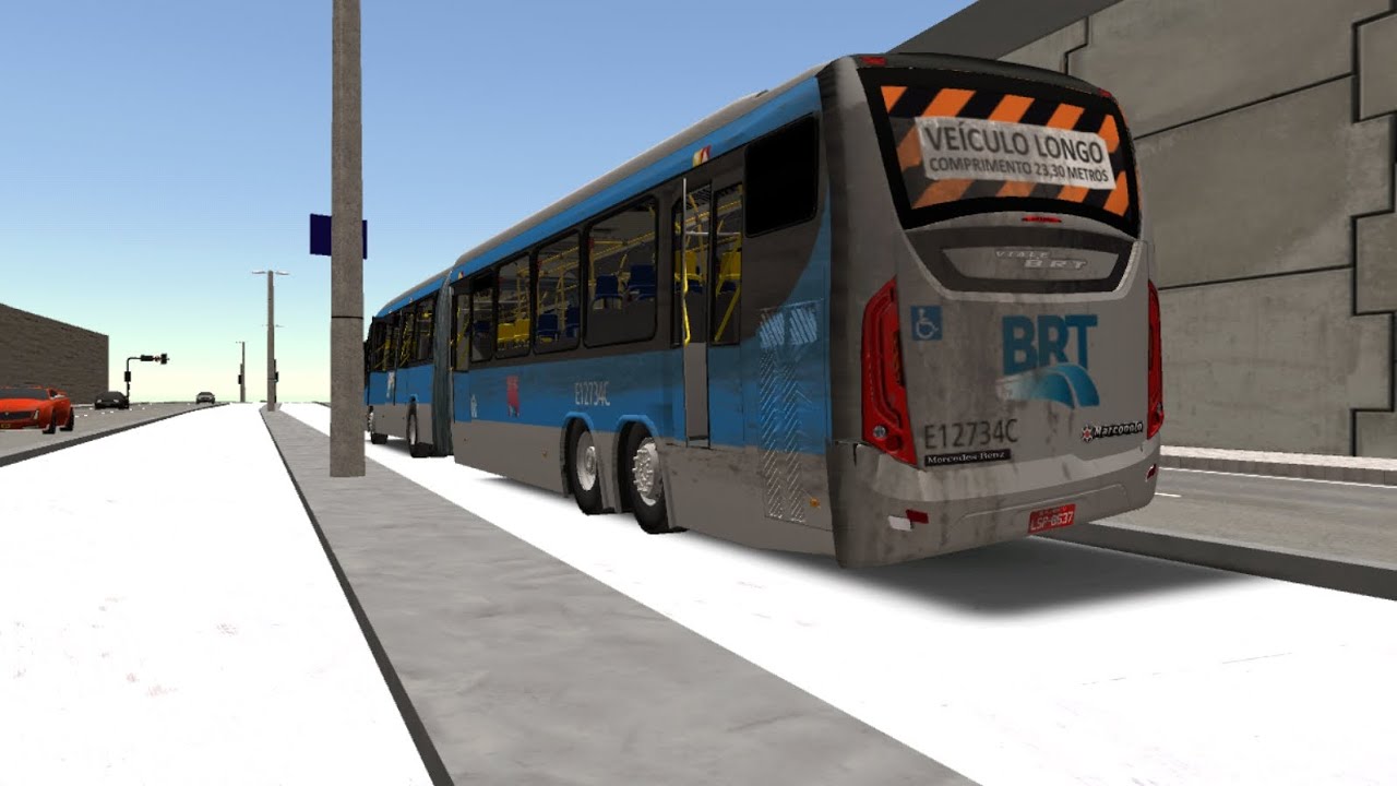 Ônibus vandalizado BRT RIO,linha parador fundão🟢 PROTON BUS SIMULADOR 🟢