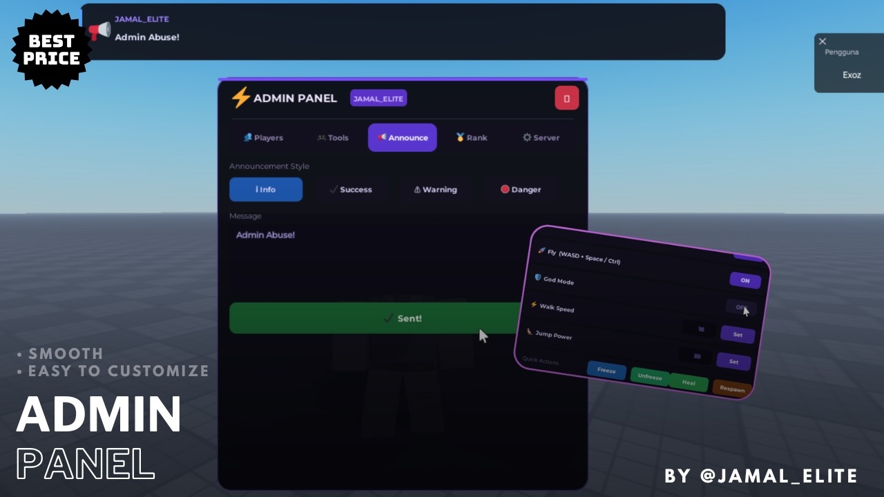 Admin Most ⚡ Nova Admin System — The Most Complete Admin Panel for Roblox - YouTube