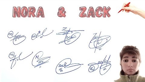 Nora and Zack name signature style#name signature with arooj