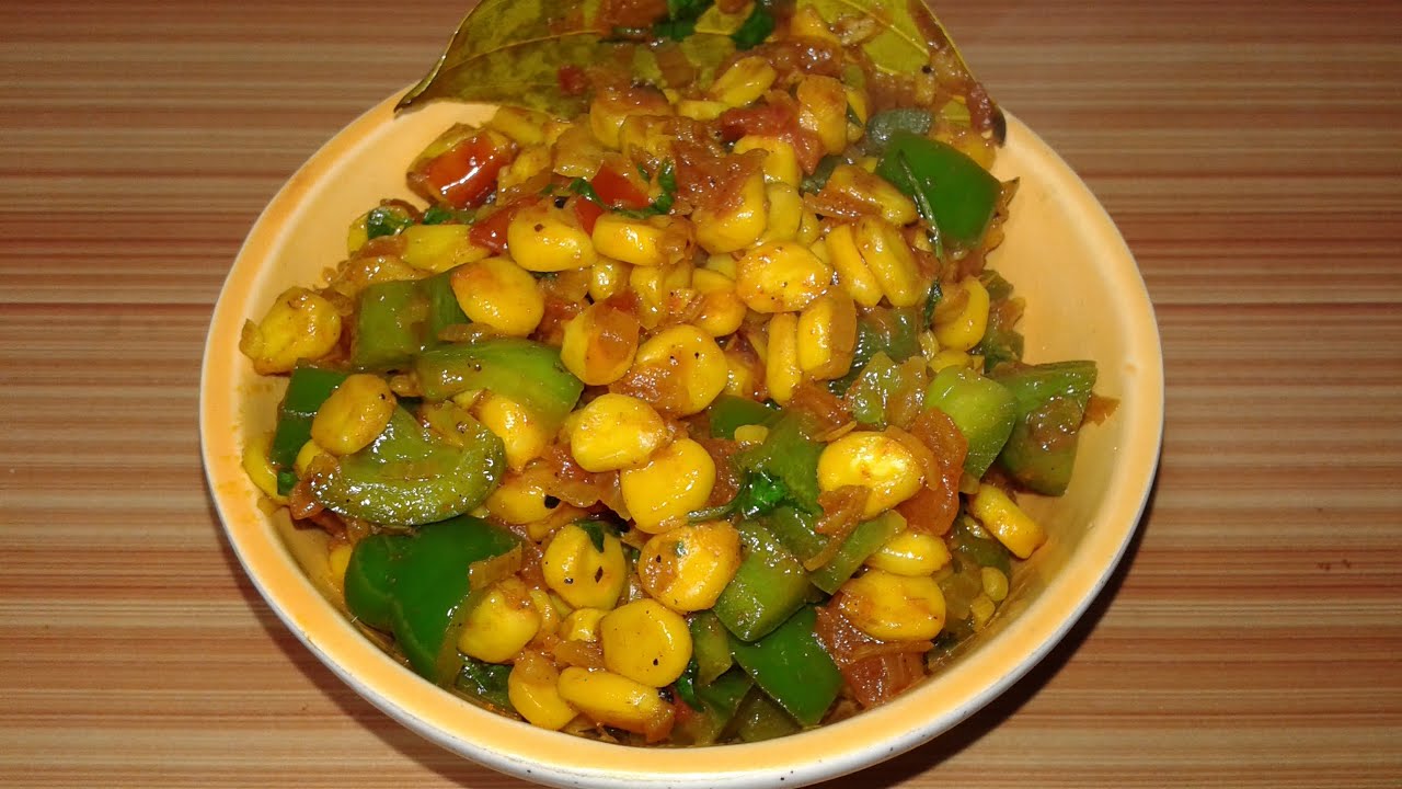 Corn capsicum masala #recipe #food #viral #viralvideo 