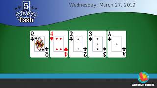 WI Lottery DailyLottoPlus_5CC 03/27/2019