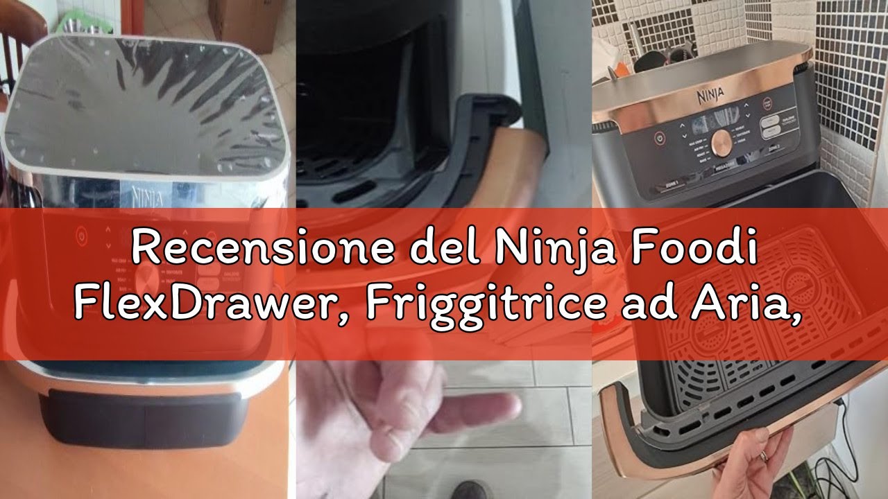 Recensione del Ninja Foodi FlexDrawer, Friggitrice ad Aria, Doppia Zona, Separatore Rimovibile, Ampi