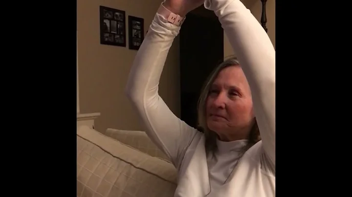 Beth praising God as she listens to Sarah Reeves song