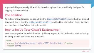 How to Hide a Dataset with Your Own Button in Chart.js