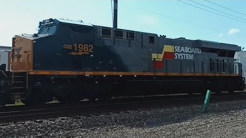 CSX 1982 Seaboard System Heritage Unit!  Train Meet and more
