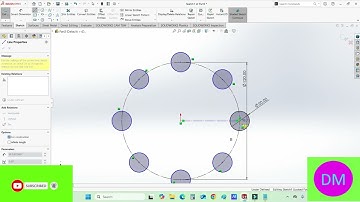 HOW TO FULLY DEFINE A CIRCULAR SKETCH PATTERN IN SOLIDWORKS,CIRCULAR SKETCH PATTERN IN SOLIDWORKS