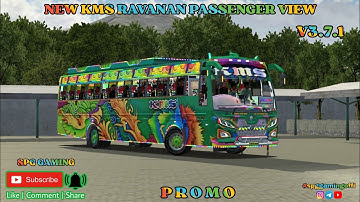 NEW KMS RAVANAN PASSENGER VIEW IN BUSSID |PROMO| |ROMEO|#newbussidmod #bussidid #spggamingoffl