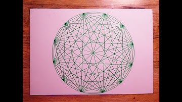 How To Paint Simple 12 Fold Rosette Geometric Design