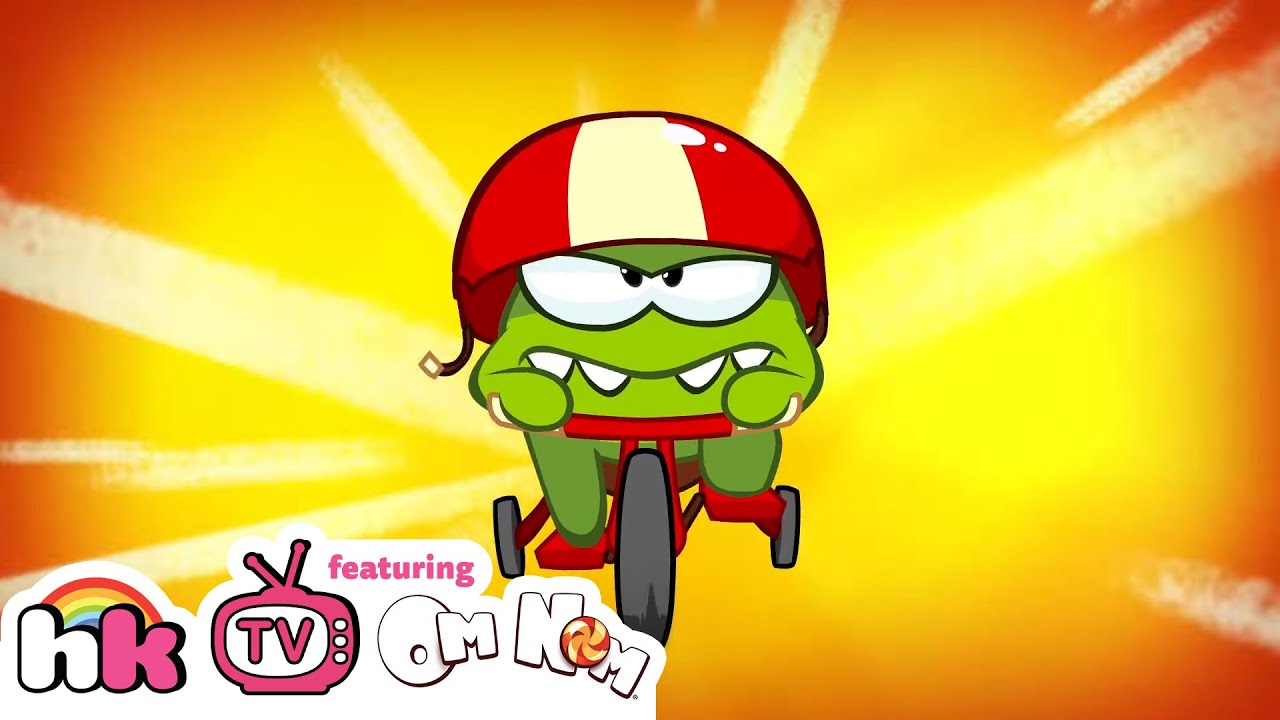 ⁣Om Nom Stories: Cycle Race | Om nom Cut the Rope | Funny Cartoons for Children by HooplaKidz TV