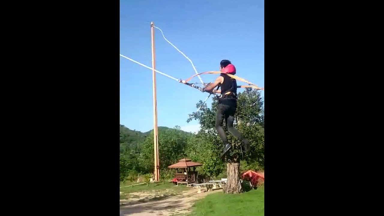 Bungee jumping & sling shot ride phuket, Thailand YouTube