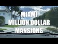 DRIVING TOUR MIAMI FLORIDA VENETIAN CAUSEWAY ISLANDS MILLION DOLLAR MANSIONS (NARRATED)