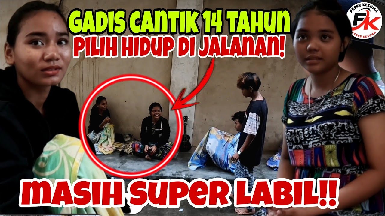 Aisyah dan sheril 14 tahun...masa remaja pilih hidup di jalanan!!!