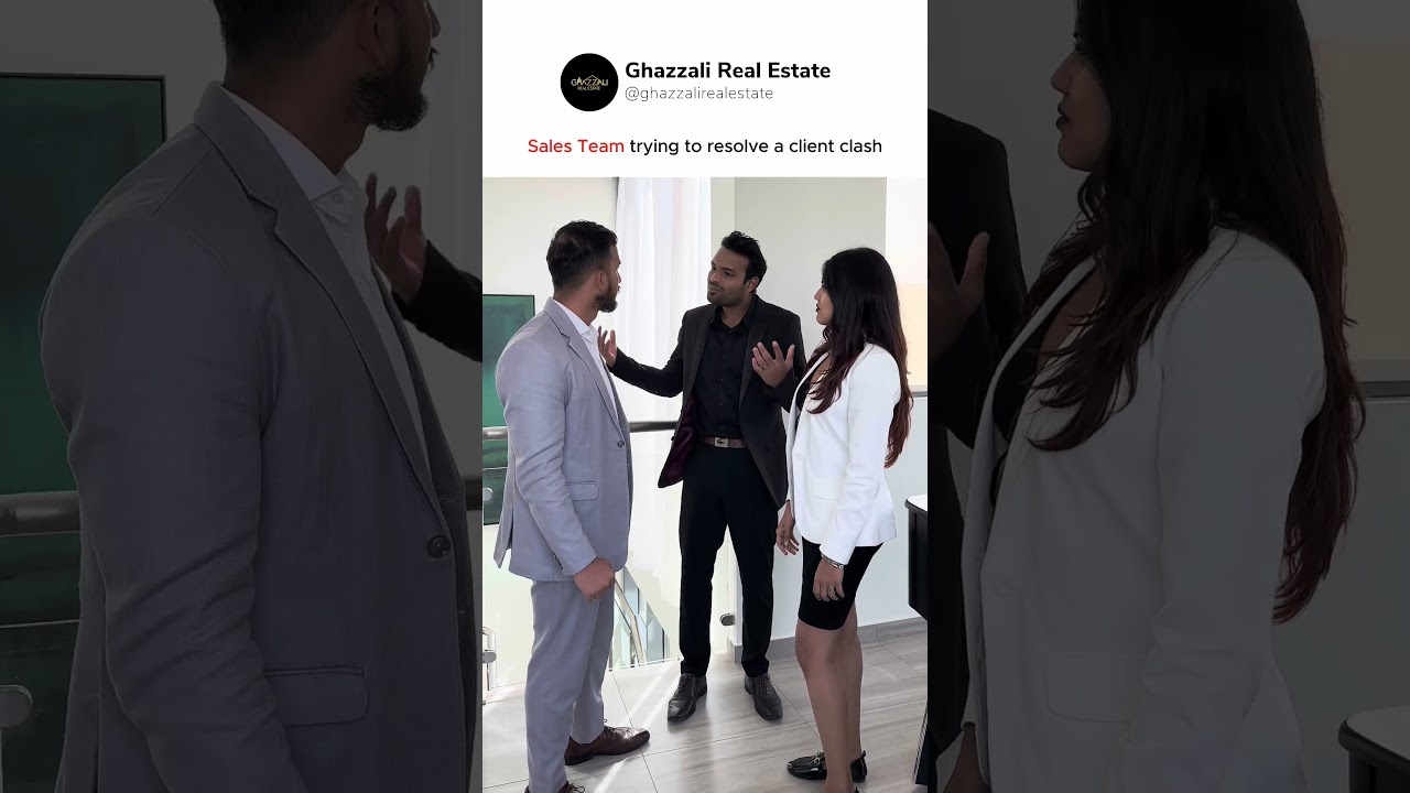 POV: Sales Team trying to resolve a client clash. | Real Estate comedy shorts | Ghazzali Real Estate
