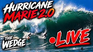 Datos 🔴 LIVE: GIGANTIC WAVES AT THE WEDGE! | HURRICANE MARIE 2.0 Guía