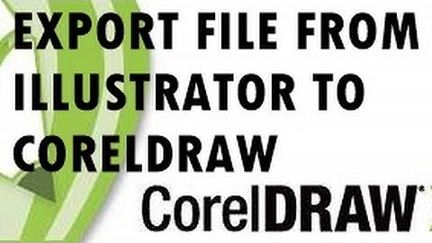 Export File From Adobe Illustrator To CorelDraw [HINDI]