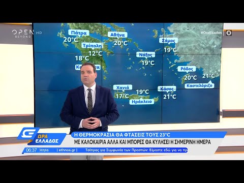 Καιρός 18/06/21: Καλοκαιρία και μπόρες σήμερα - Πώς θα είναι ο καιρός το τριήμερο | OPEN TV