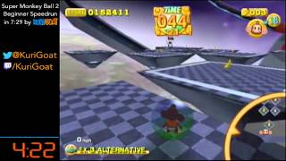 Super Monkey Ball 2: Beginner Speedrun in 7:30 by KuriGoat