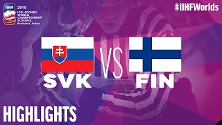 Slovakia Vs. Finland Highlights 2019 Iihf Ice Hockey World Championship