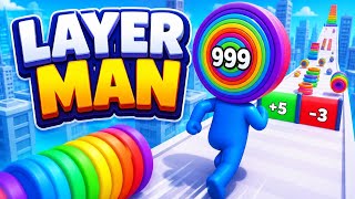 “Layer Man Gameplay 😱 Unlimited Stack Run | Crazy Levels screenshot 5