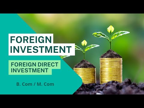 foreign investment / FDI/B. com/M. com