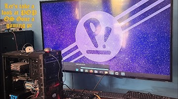 Pop OS on an old gaming machine setting up steam.
