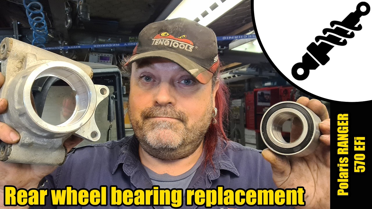Polaris Ranger Rear wheel bearing replacement #1635 #diy #polaris #repair #workshop #bearing