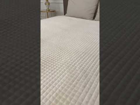 Плед - покрывало Клетка велсофт 200х220 Sanfare белый, молочный