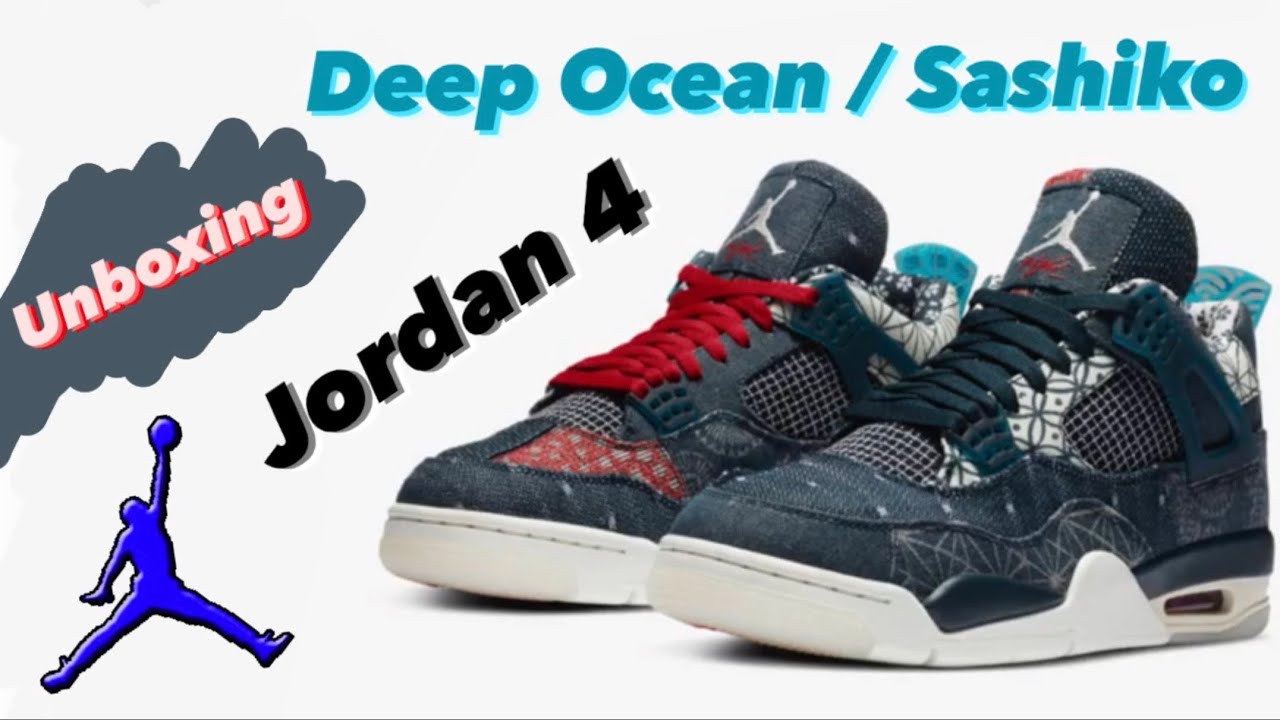 Air Jordan 4 Deep Ocean / Sashiko 