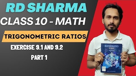 🔴 LIVE Trigonometric Ratios | RD Sharma Class 10 | Exercise 9.1 Part 1 | Easy Expl & Full Solution