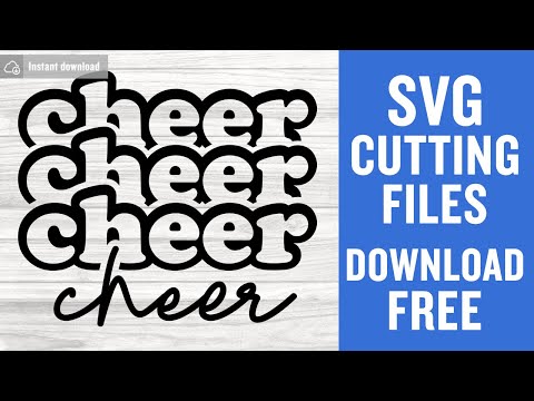 Cheer Svg Free Cutting Files for Silhouette Cameo Instant Download