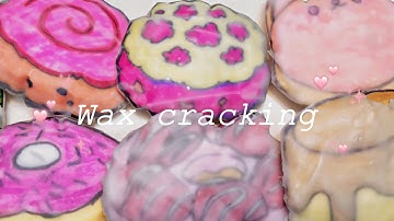 ASMR Wax Cracking No Talking #relaxing #satisfying #wax #paper #squishy #asmr #crunchy#sleep 