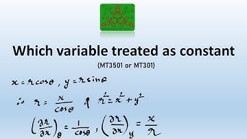 Which variables treated as constant | Advanced Calculus| B.Sc. Mathematics