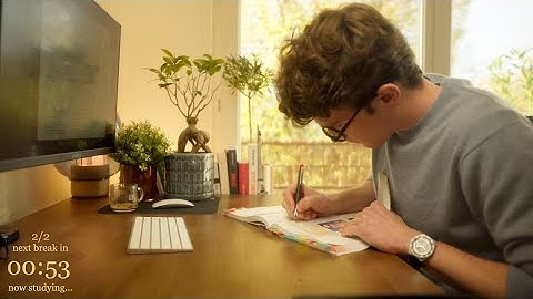 4-HOUR | Study With Me | One break, No music, Deep work