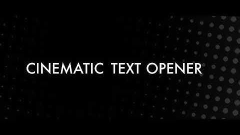 Fast edit Luma Fusion Cinematic Text opener challenge by #robhkcinetitle