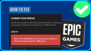 How to Fix Sorry the Credentials You Are Using Are Invalid in Epic Games Launcher (2024)