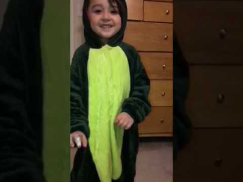 iSZEYU Dinosaur Onesie Pajamas for Kids Children Birthday Halloween
